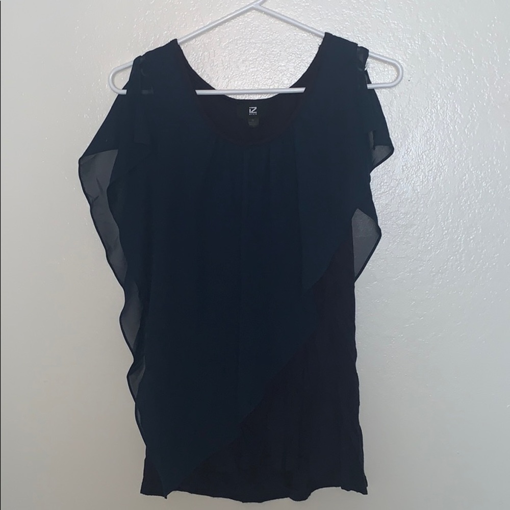 Navy blue flowing top